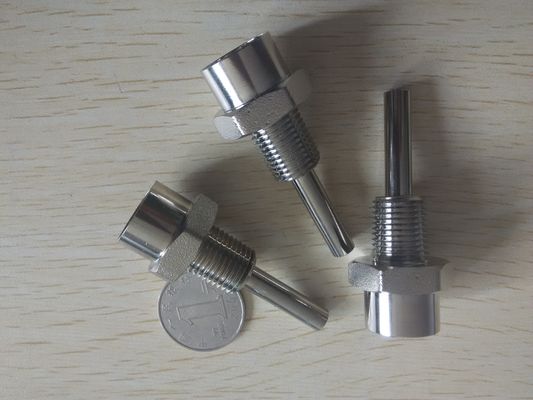 CNC machining Sensor stainless steel nipple，CNC machining; machining; Stainless steel CNC machining