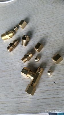 Customized CNC COMPRESSION FITTING RANGE, TEE, ELBOW, COUPLING, adapter, made in China professional manufacturer