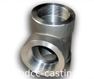 Tee NPT Female, Forging high pressure pipe fittings,Inner and outer threaded pipe fitting