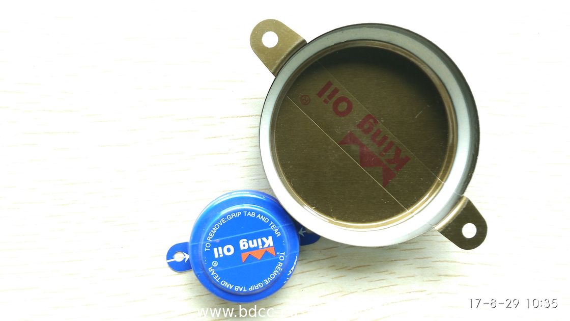 Custom Tab seal, Tri-sure,  thread cover, vat flange; color printing can be customized according to customer requireme