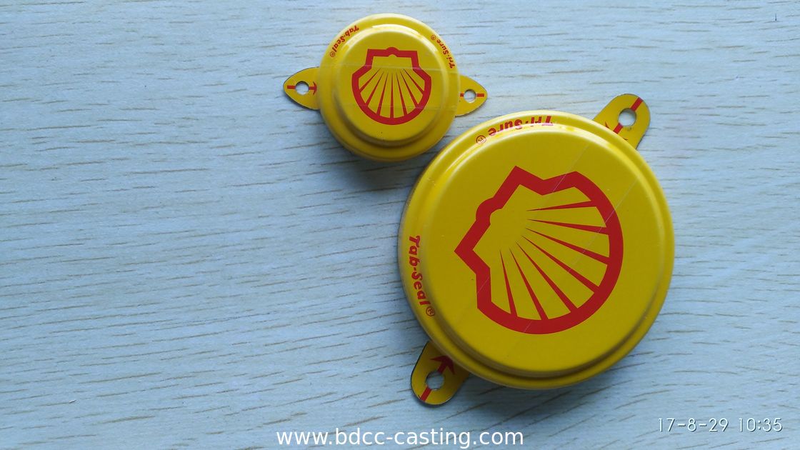Custom Tab seal, Tri-sure,  thread cover, vat flange; color printing can be customized according to customer requireme