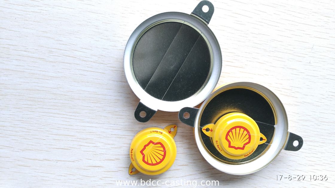 Custom Tab Seal, Tri-Sure,  Thread Cover, Vat Flange; Color Printing Can Be Customized According To Customer Requireme